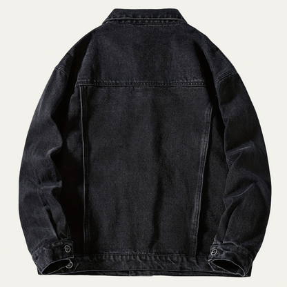 Men’s Classic Trucker Button Front Denim Jacket
