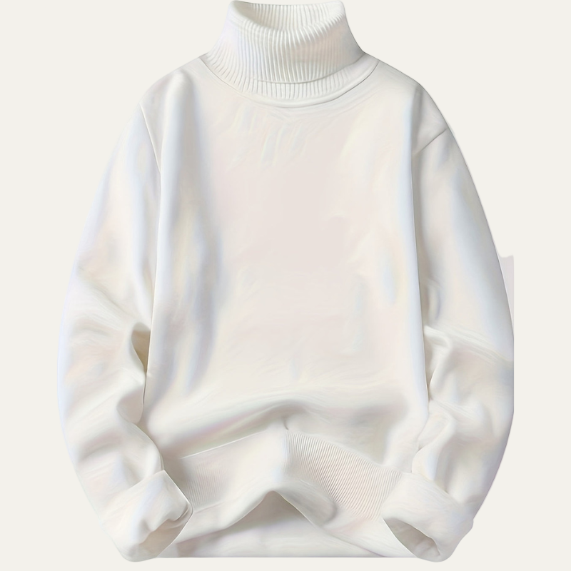 Men’s Heavyweight Fleece Lined Turtleneck Sweater