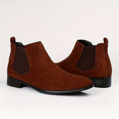 Men’s Suede Look Formal Chelsea Boots