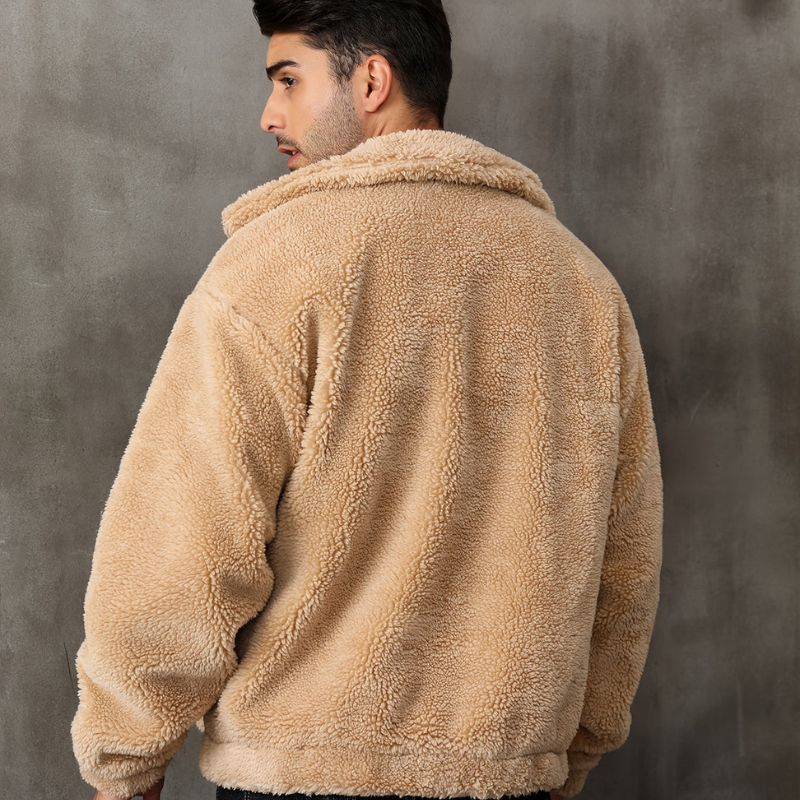 Cevori Warm Fur Lined Design Winter Coat