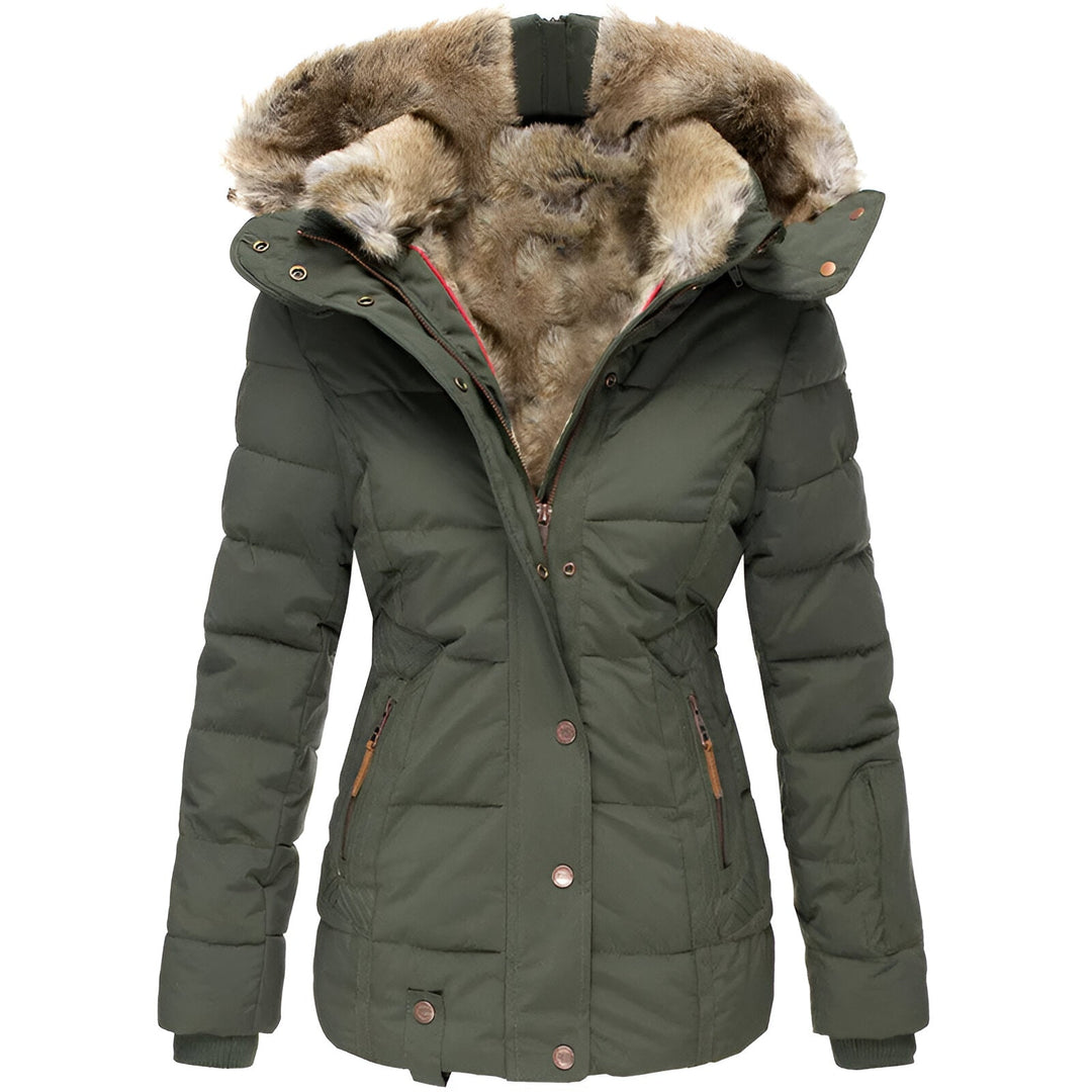 Women's Slim Fit Hooded Puffer Coat