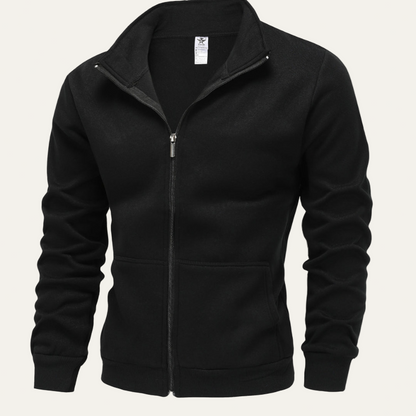 Men’s Classic Stand Collar Track Zip Jacket