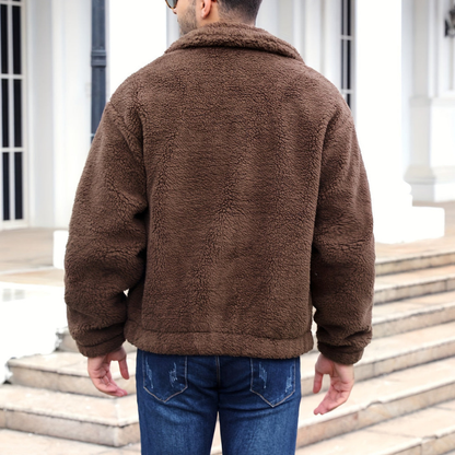 Cevori Warm Fur Lined Design Winter Coat