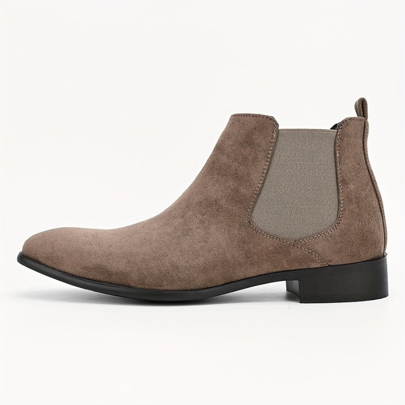 Men’s Suede Look Formal Chelsea Boots