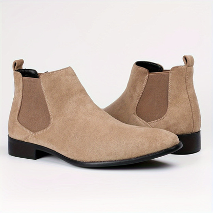 Men’s Suede Look Formal Chelsea Boots