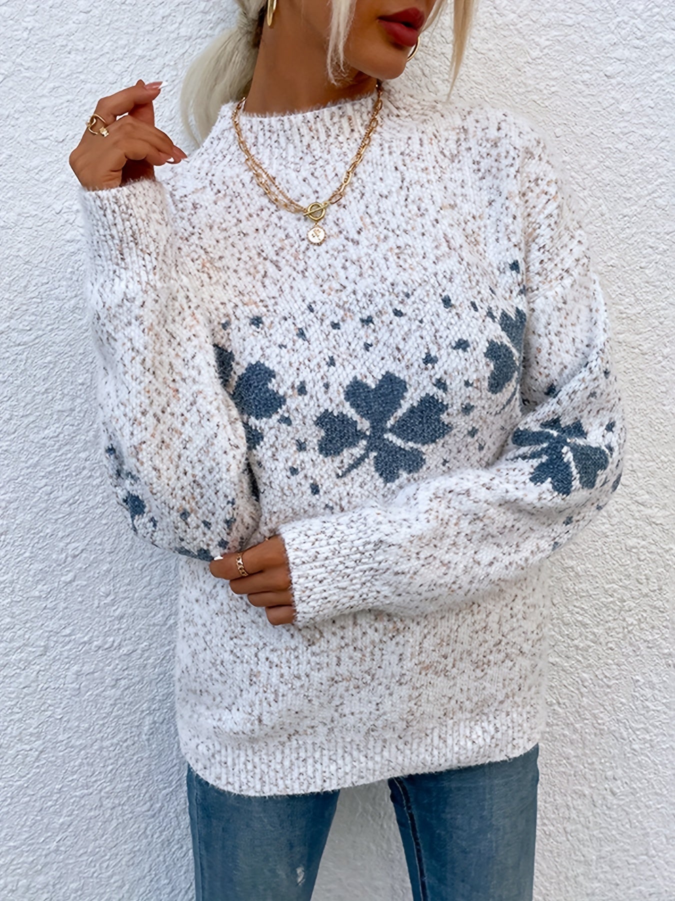 Four-Leaf Clover Sweater - Maeve