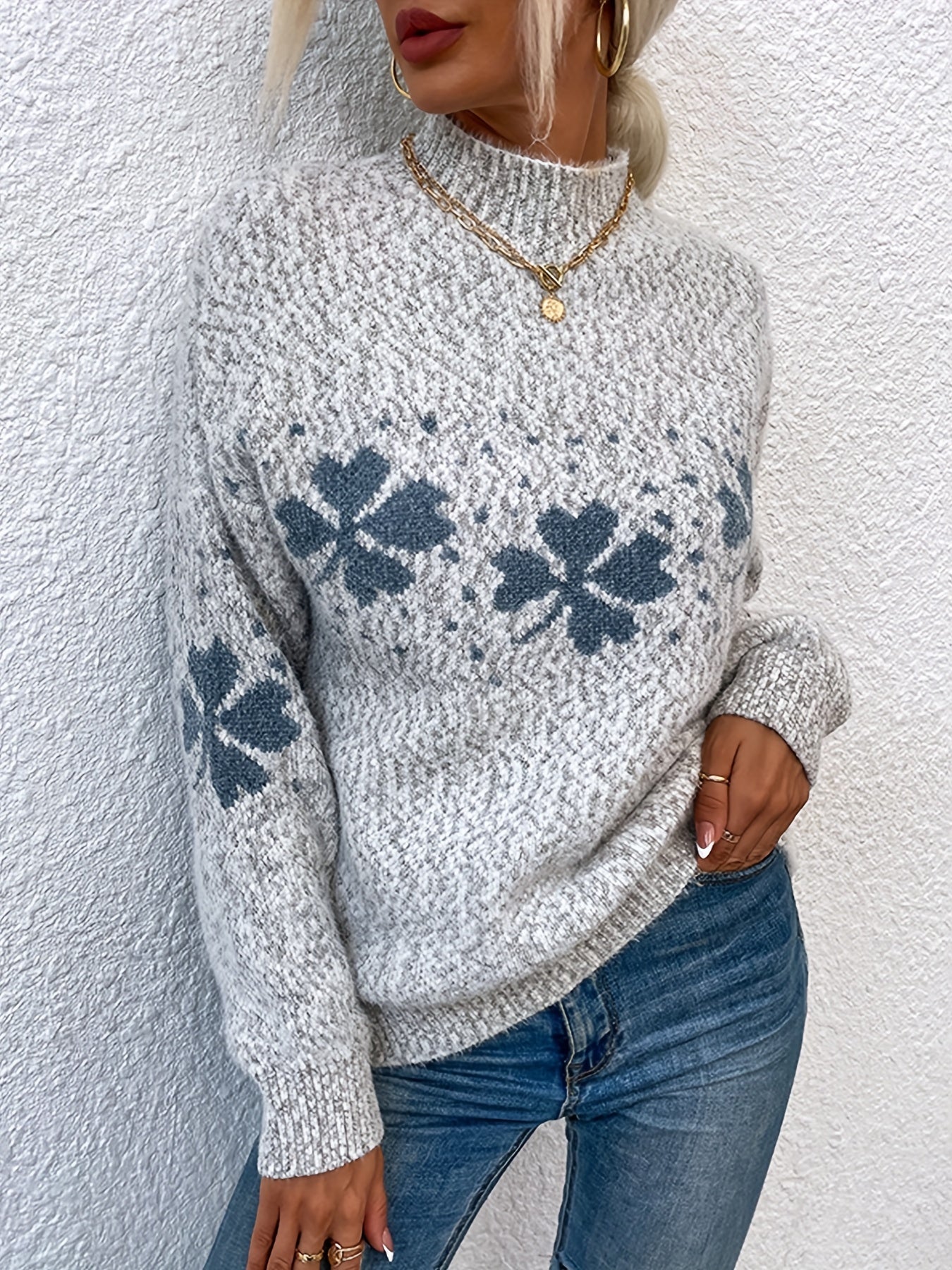 Four-Leaf Clover Sweater - Maeve
