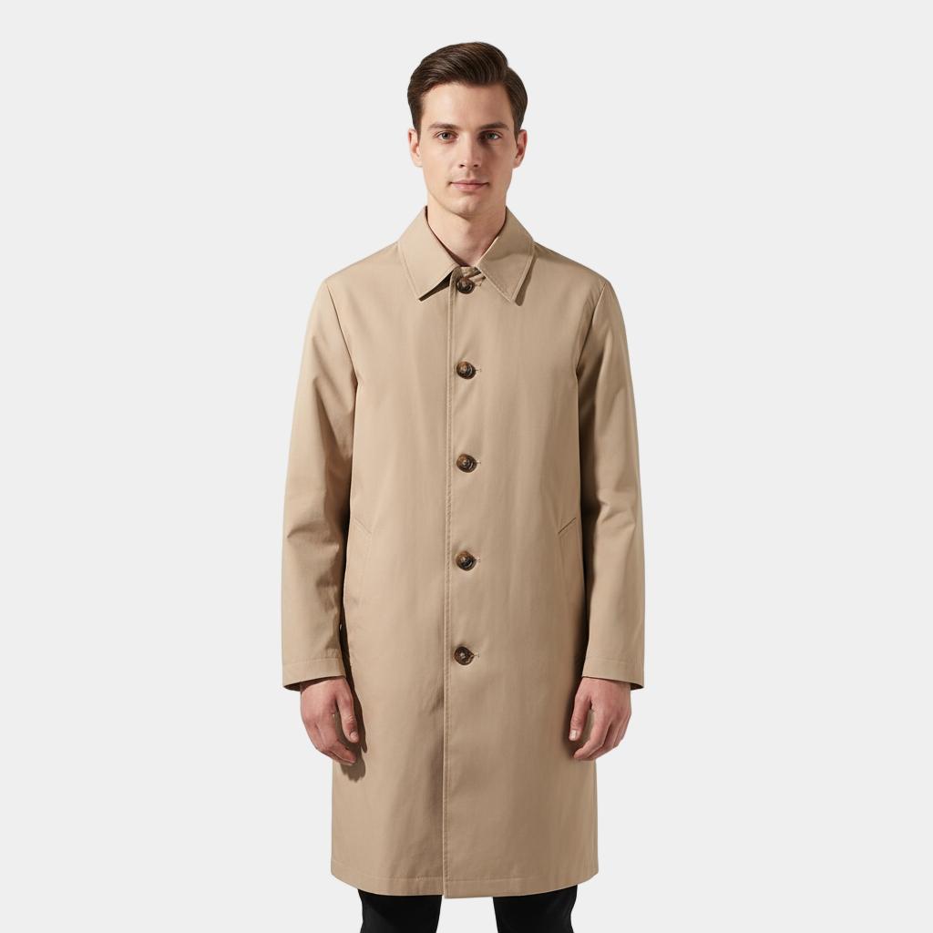 Men's Stylish Waterproof Long Coat