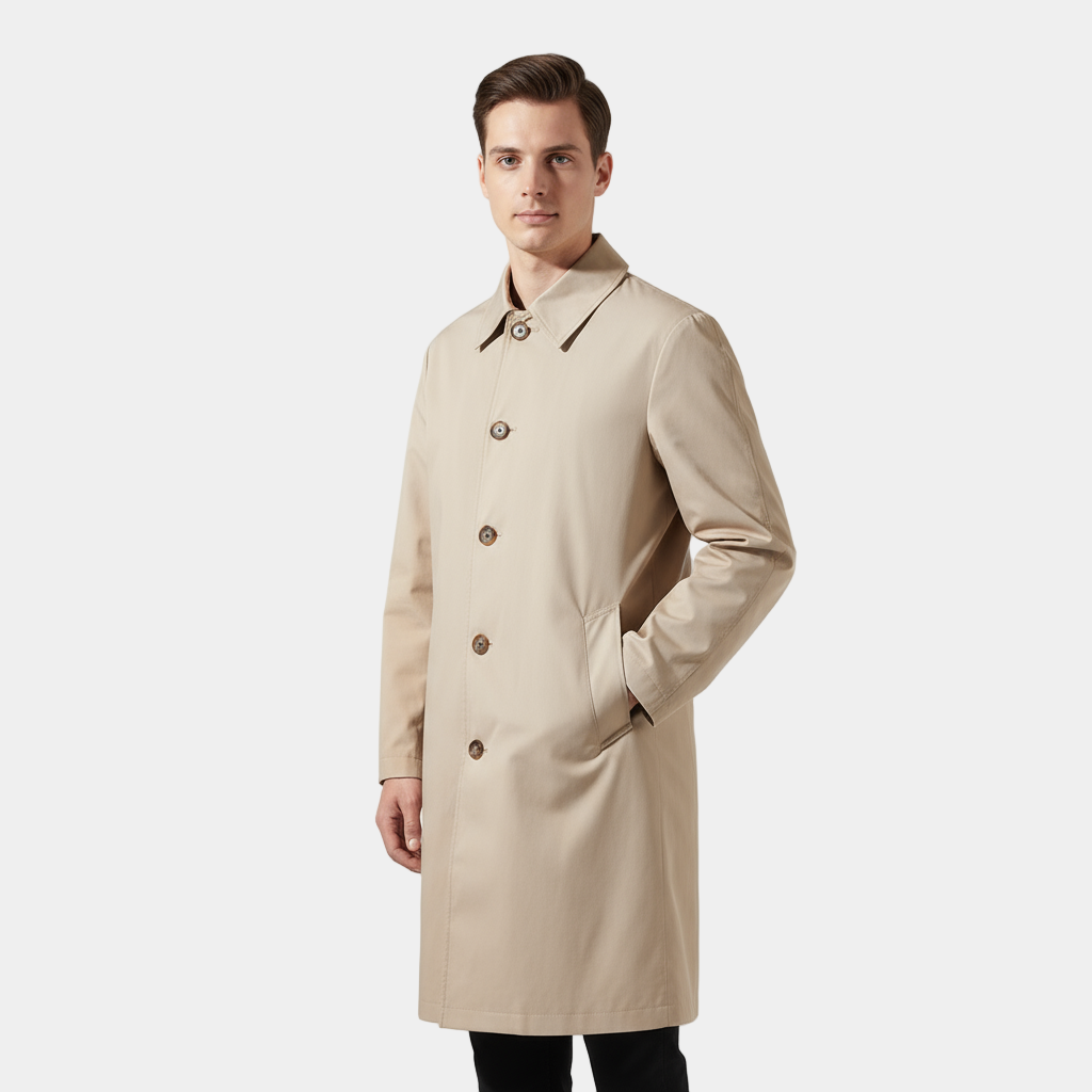Men's Stylish Waterproof Long Coat