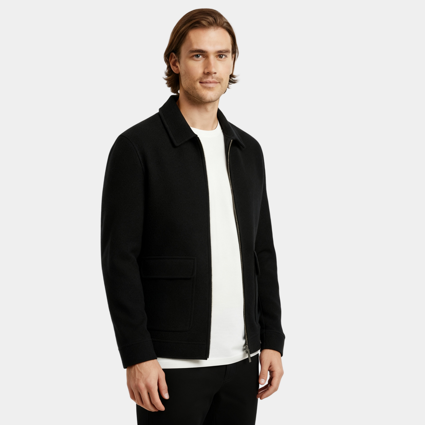 Slim Fit Men's Wool Coat - Classic Warm Winter Jacket - BritishElegance