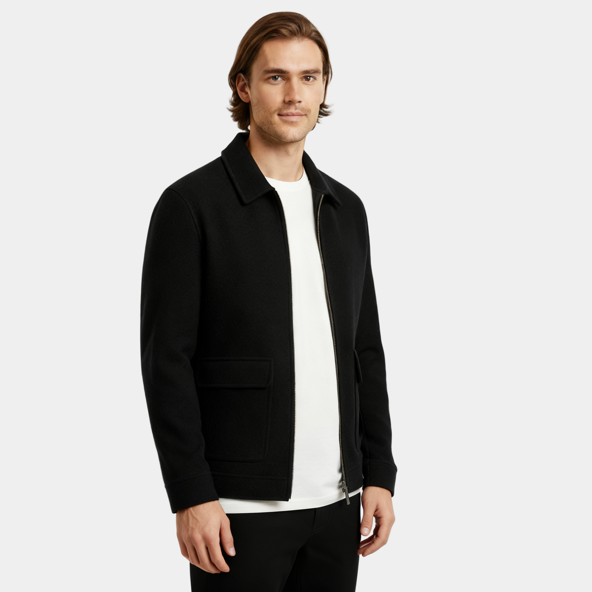 Slim Fit Men's Wool Coat - Classic Warm Winter Jacket - BritishElegance