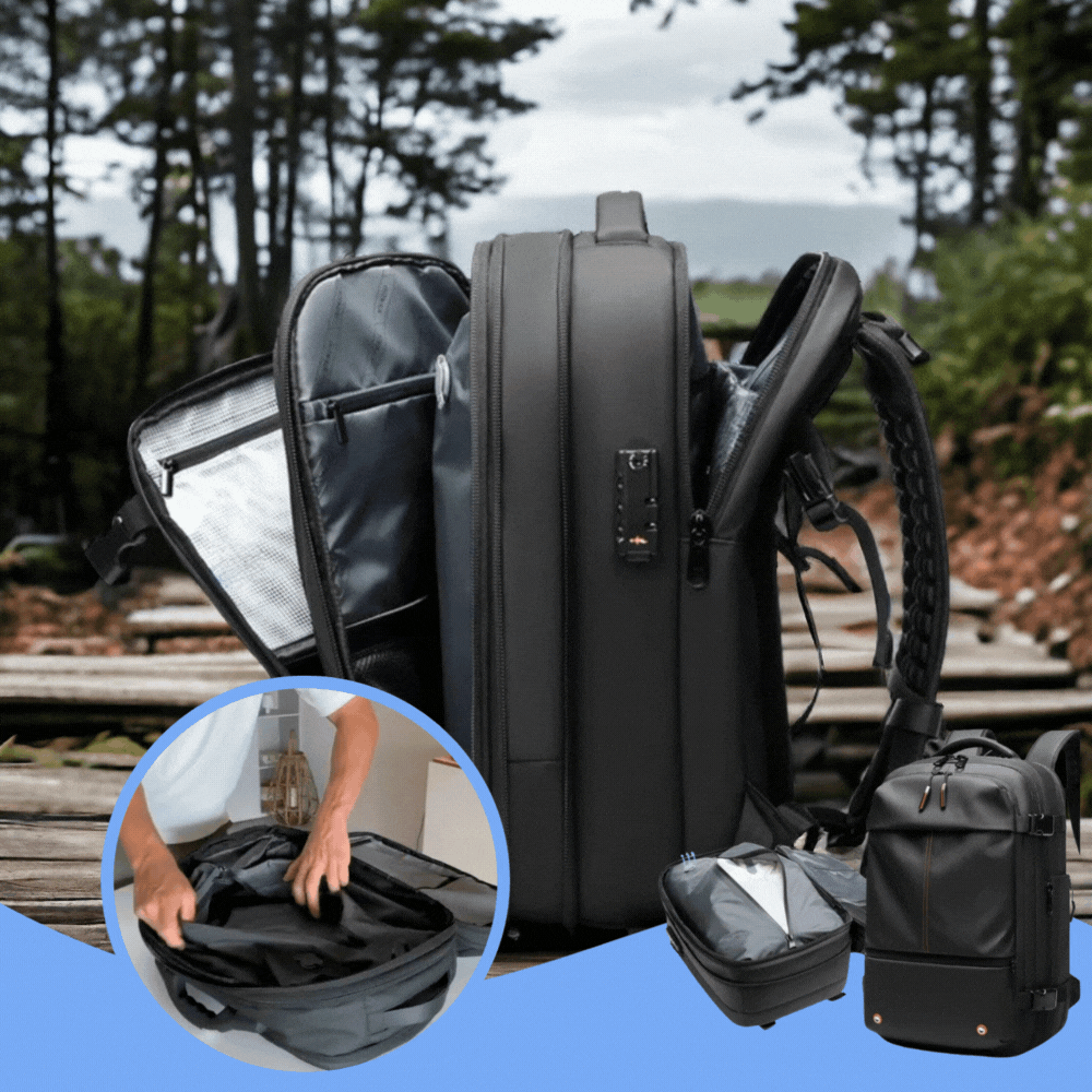 Large 60L Waterproof Hiking Backpack with Organizer Compartment - BritishElegance