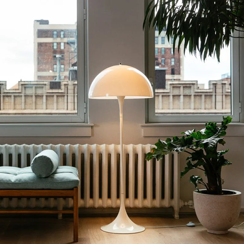 Warm LED Bedroom Floor Lamp in Modern Nordic Design