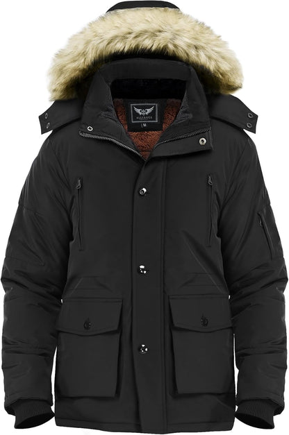 Gabriel Men's Winter Jacket with Detachable Hood