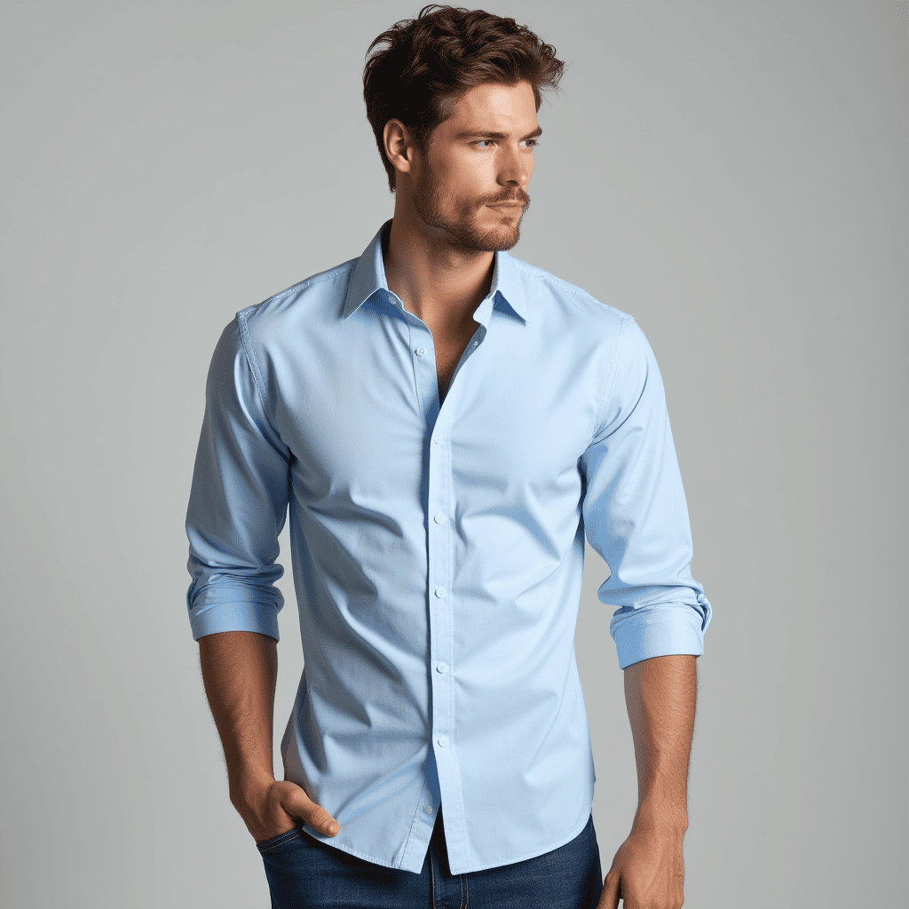 Classic Men's Long Sleeve Dress Shirt - BritishElegance