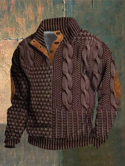 Heiko | Printed warm sweater