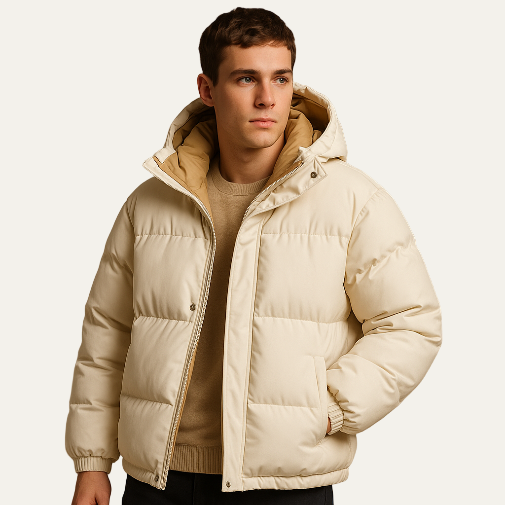 Men’s Contemporary Hooded Puffer Jacket