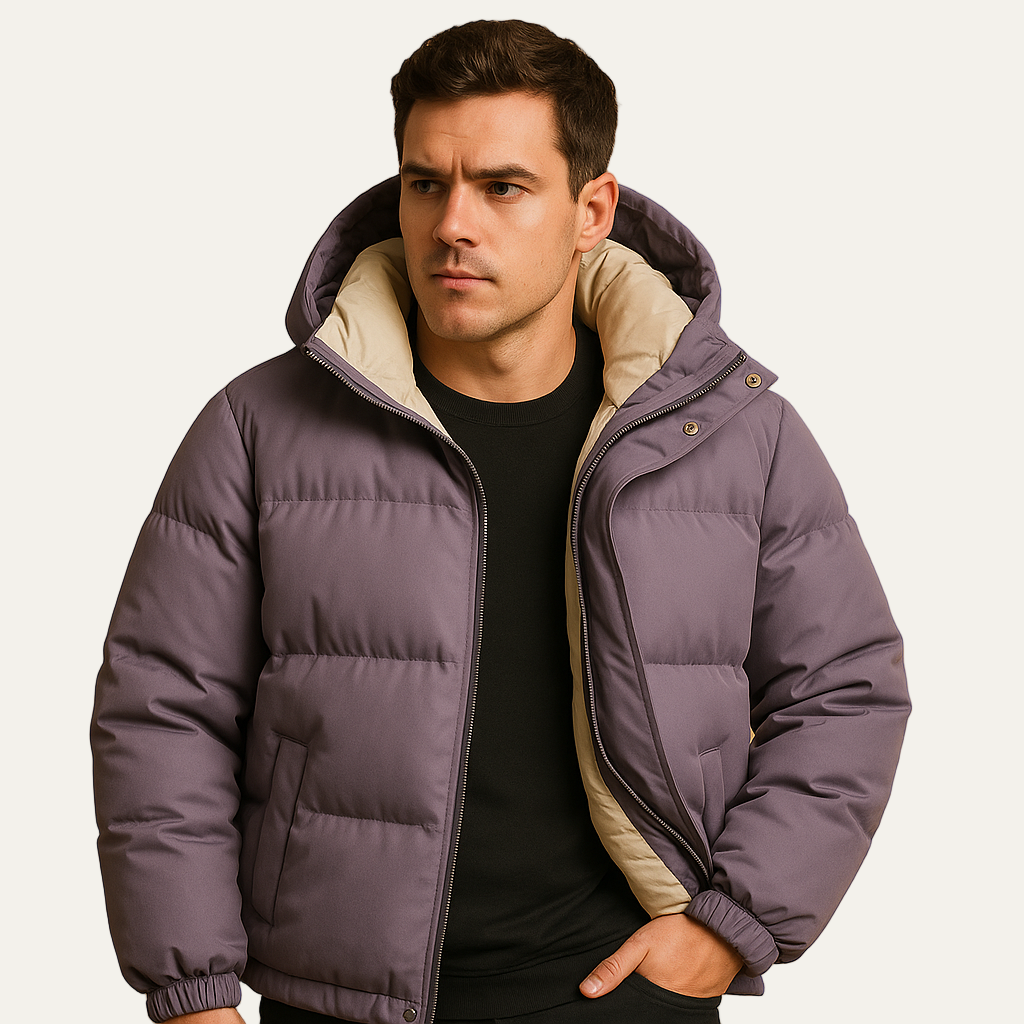 Men’s Contemporary Hooded Puffer Jacket