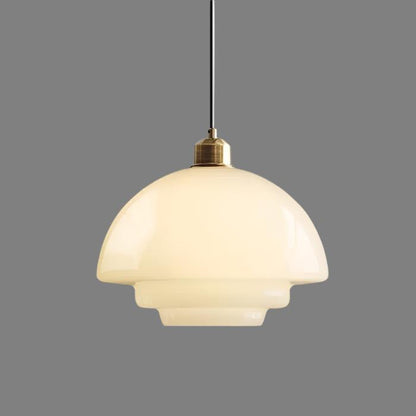 Vintage Style Glass Pendant Lamp For Classic Homes