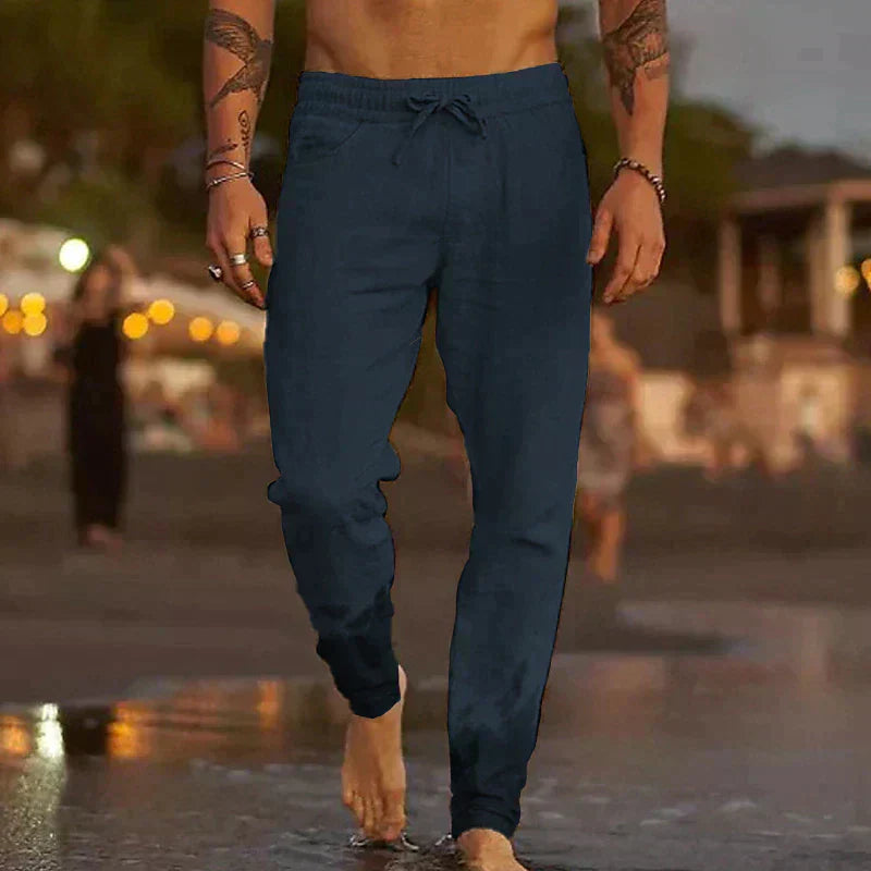 Men's Linen Trousers: Maiko Casual Style