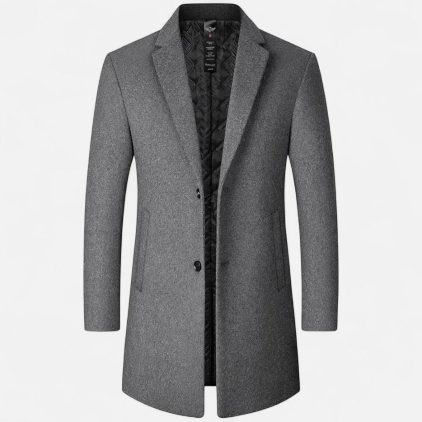 Men’s Wool Overcoat – Classic Tailored Elegance