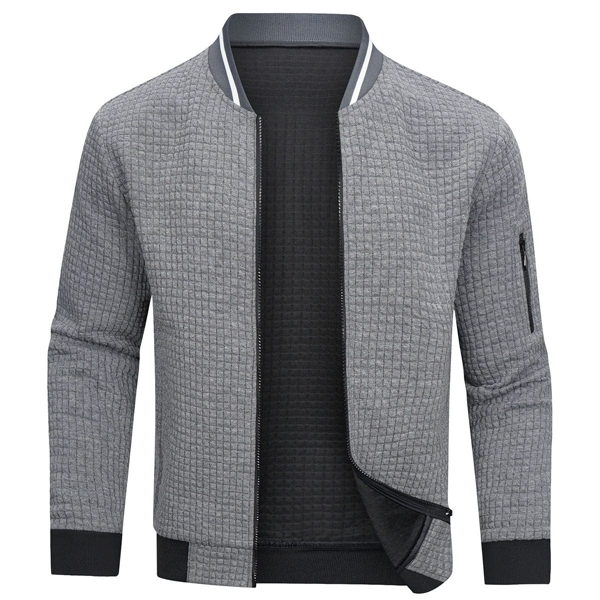 Men's Padded Zipper Bomber Jacket