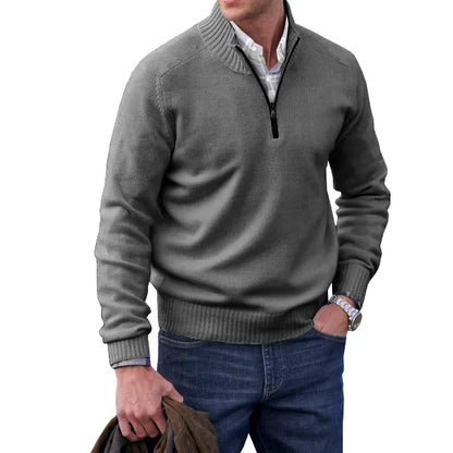 Men’s Quarter Zip Pullover with Shoulder Seams