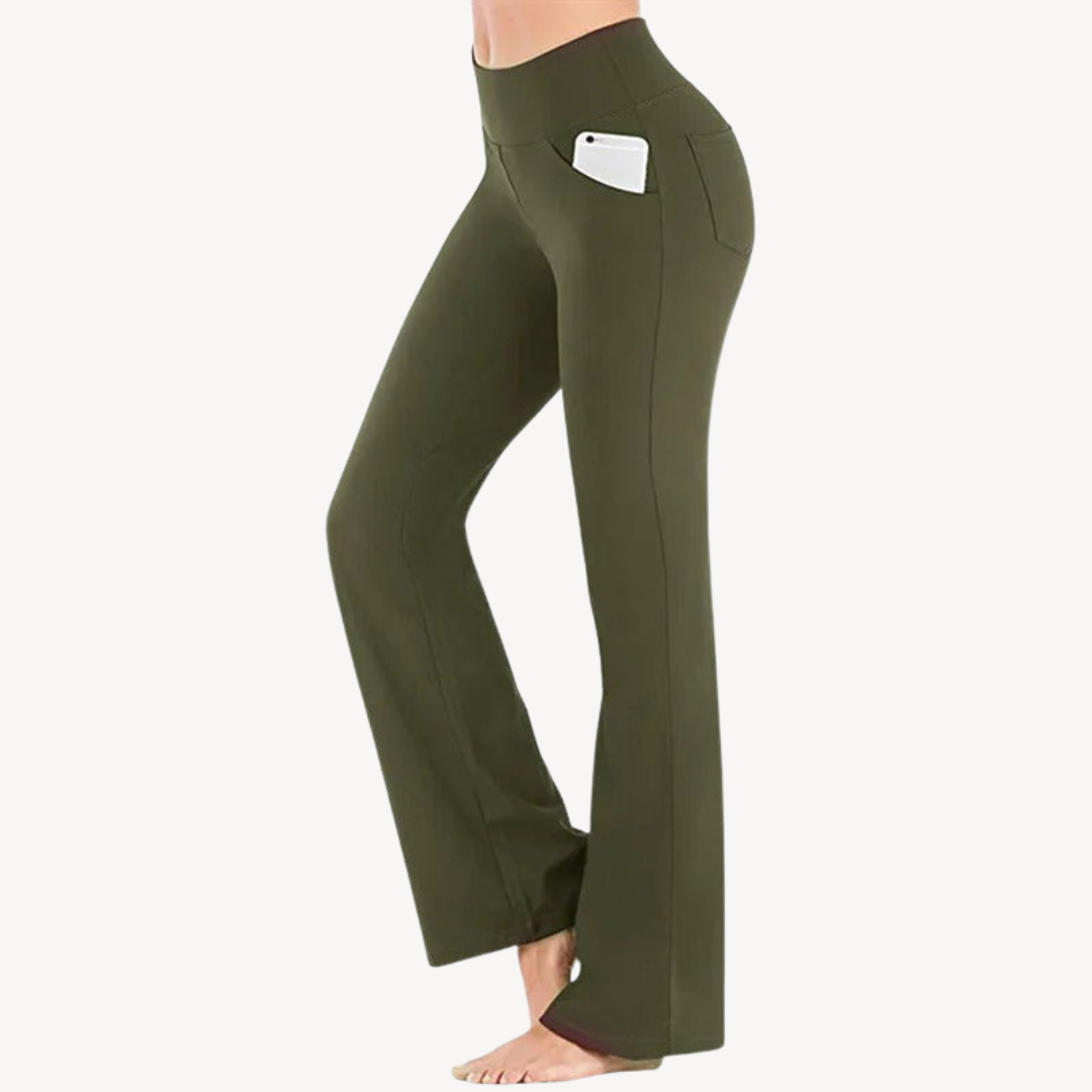 Stretch High-Waisted Pants