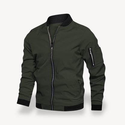 Men’s Zipper Closure Bomber Jacket