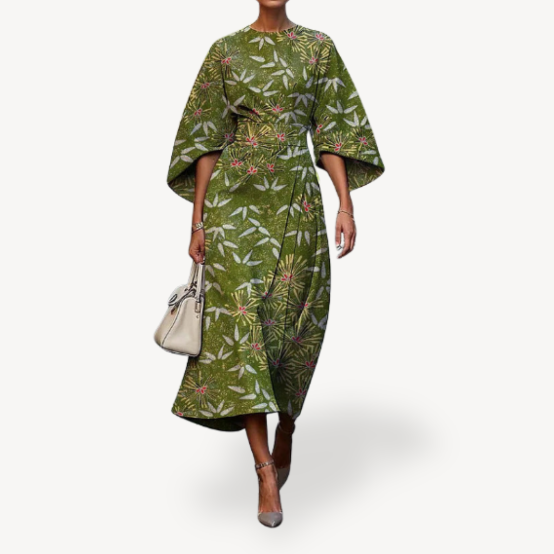Women's Floral Print Midi Dress