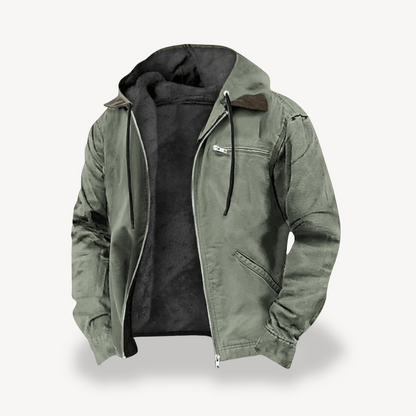 Men's Hooded Fleece-Lined Jacket