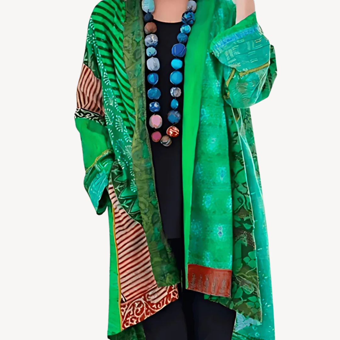 Patterned Kimono Cardigan for Women