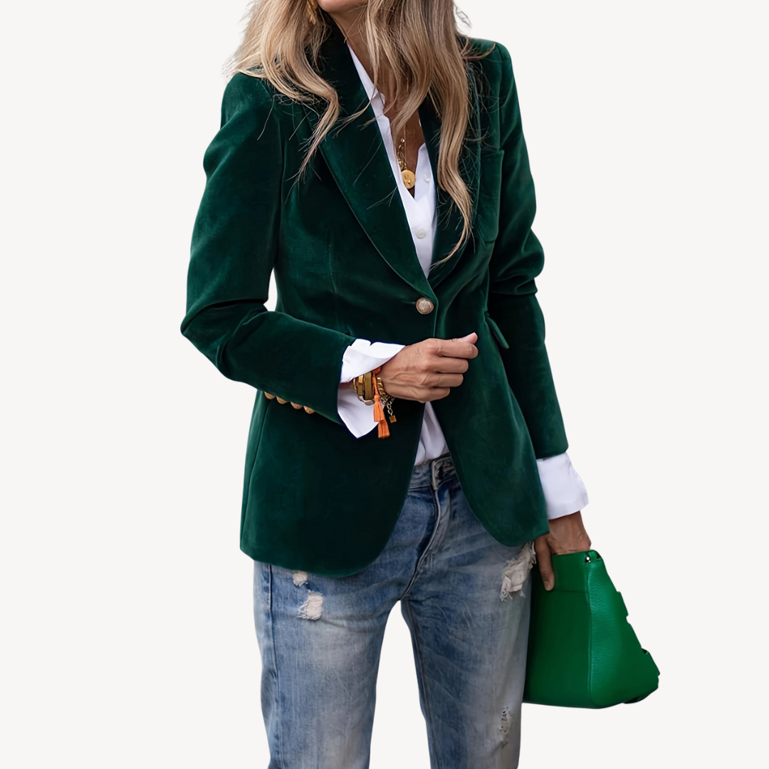 Women's Fashion Velvet Blazer