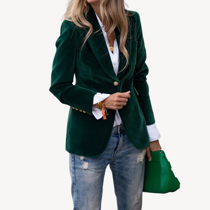 Women's Fashion Velvet Blazer