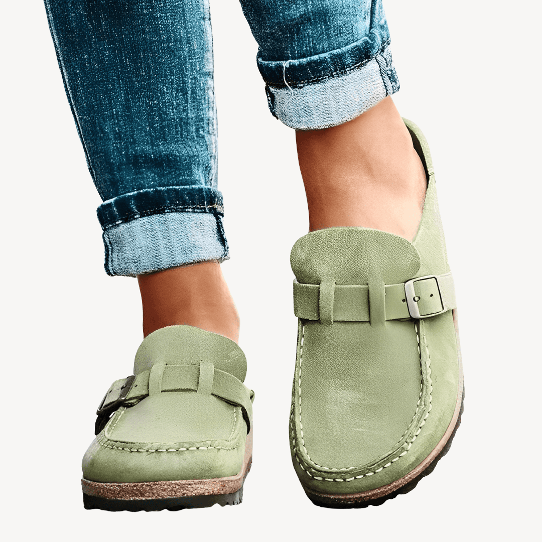 Orthopedic Loafers for Women with Buckle
