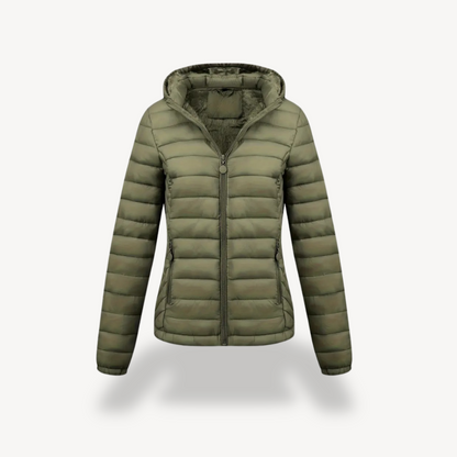 Women’s Quilted Puffer Jacket with Hood