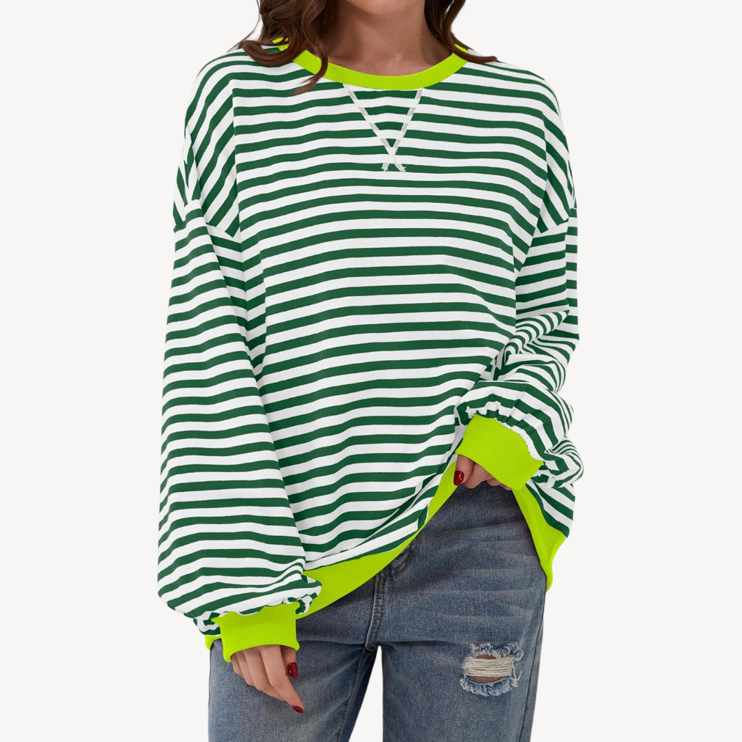 Women's Striped Long Sleeve Top