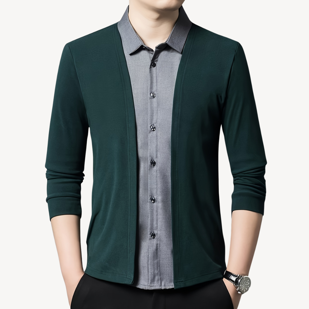 Men's Lightweight Knit Cardigan Open Front