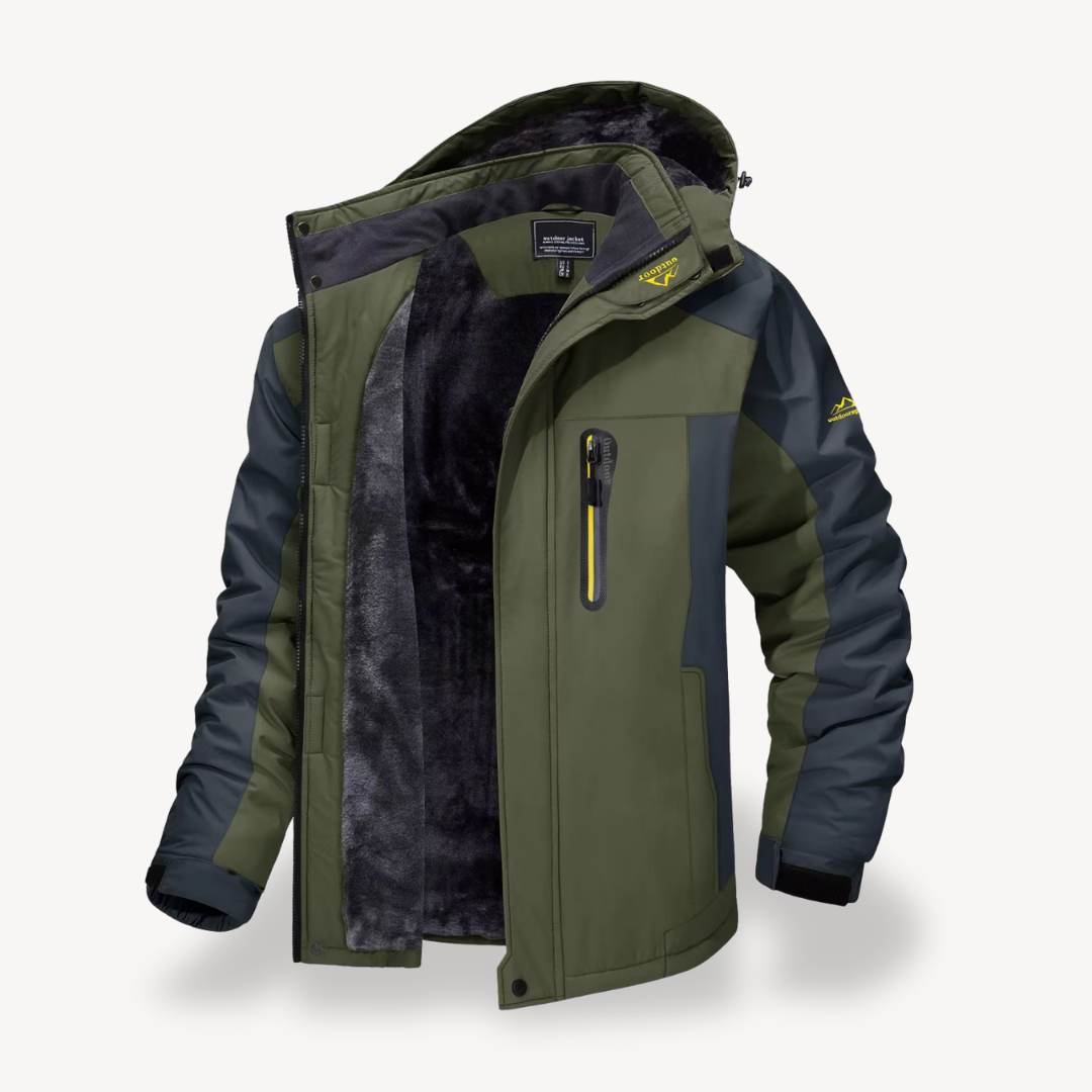 Warm Waterproof Mens Winter Fleece Coat