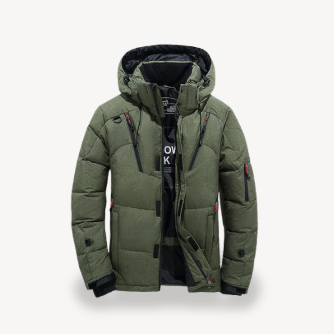 Men’s Winter Puffer Jacket with Hood