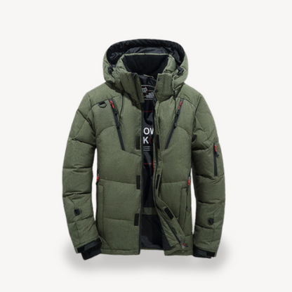 Men’s Winter Puffer Jacket with Hood