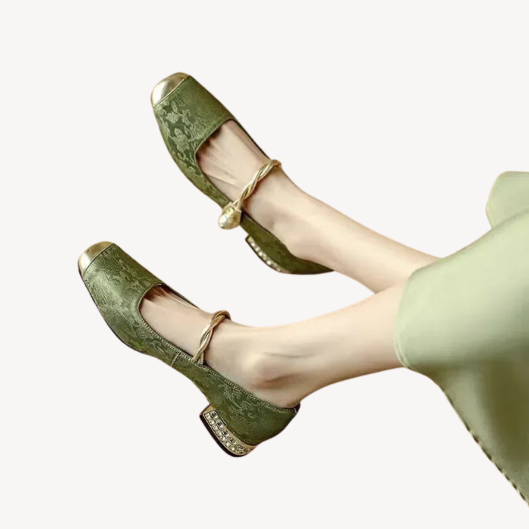 Women's Orthopedic Mary Jane Block Heels