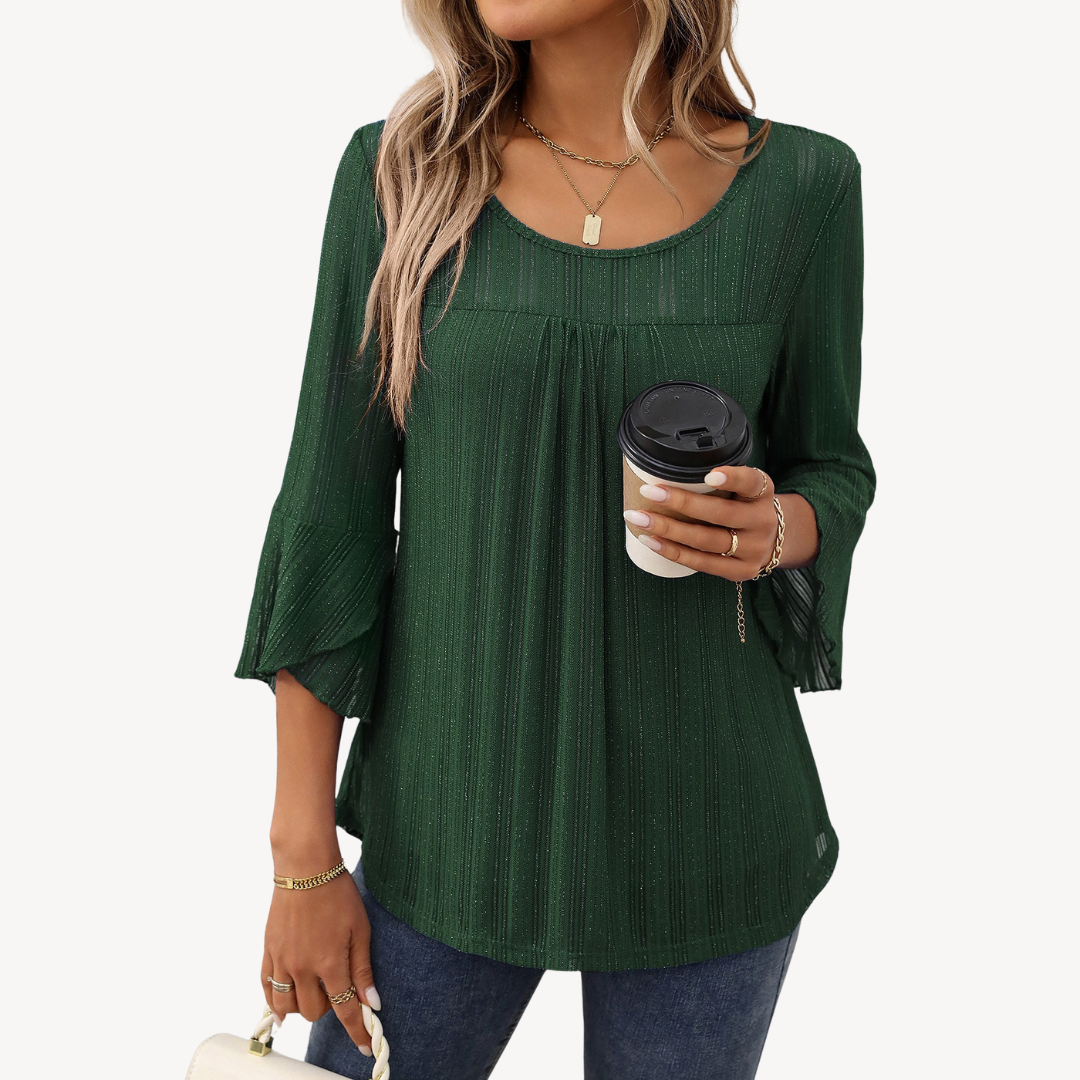 Bell Sleeve Tunic Top for Women