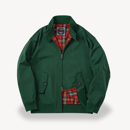 Men's Plaid Lined Harrington Jacket