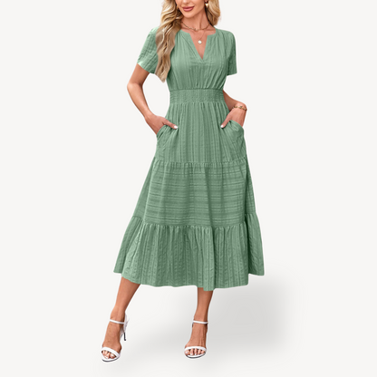 Tiered Midi Dress for Women