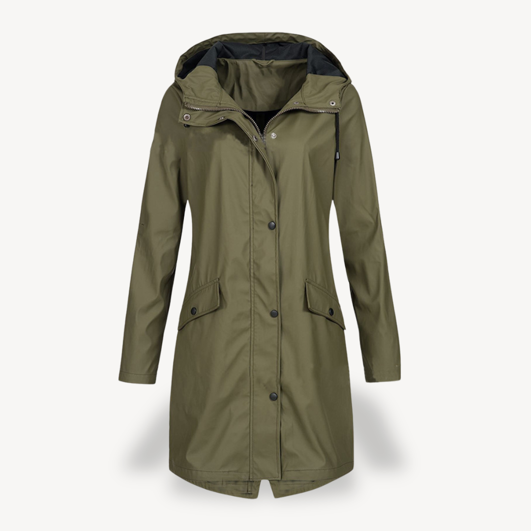 Women's Waterproof Hooded Raincoat