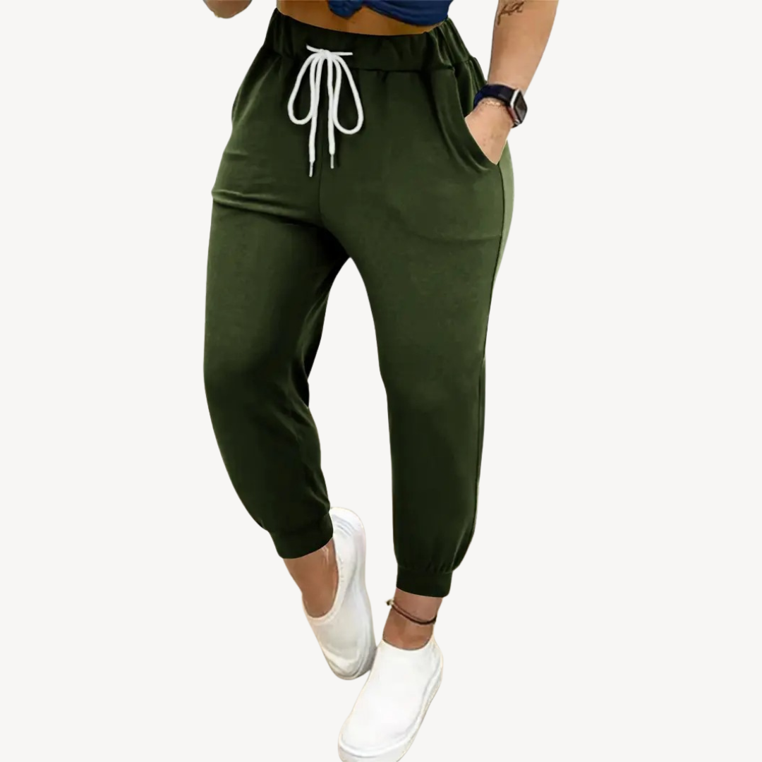 Women's Elastic Waist Jogger Pants