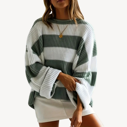 Women's Striped Oversized Sweater