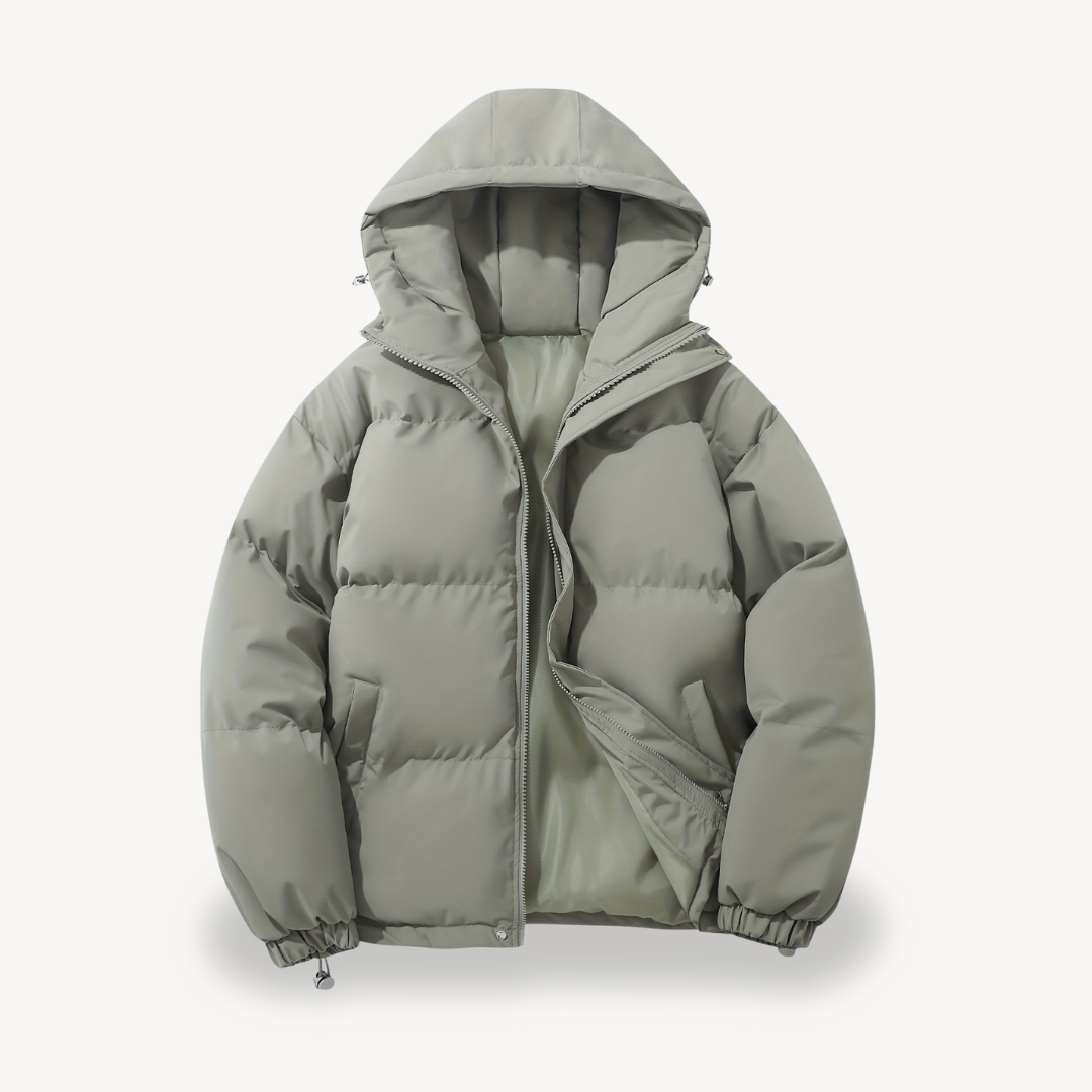 Men's Insulated Puffer Jacket with Hood