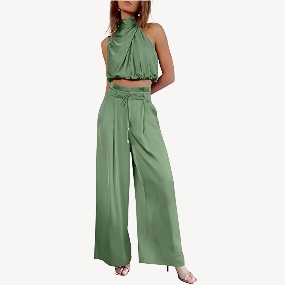 Women's Satin Two-Piece Set